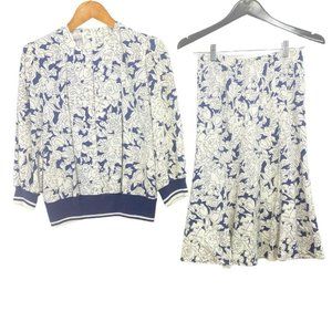 Leslie Fay Petite 8P Floral A-line Skirt Set